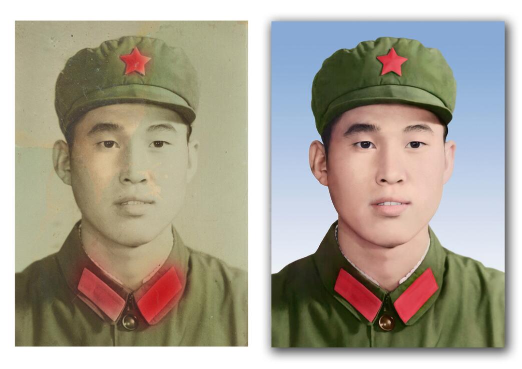 榆树破损照片修复-18